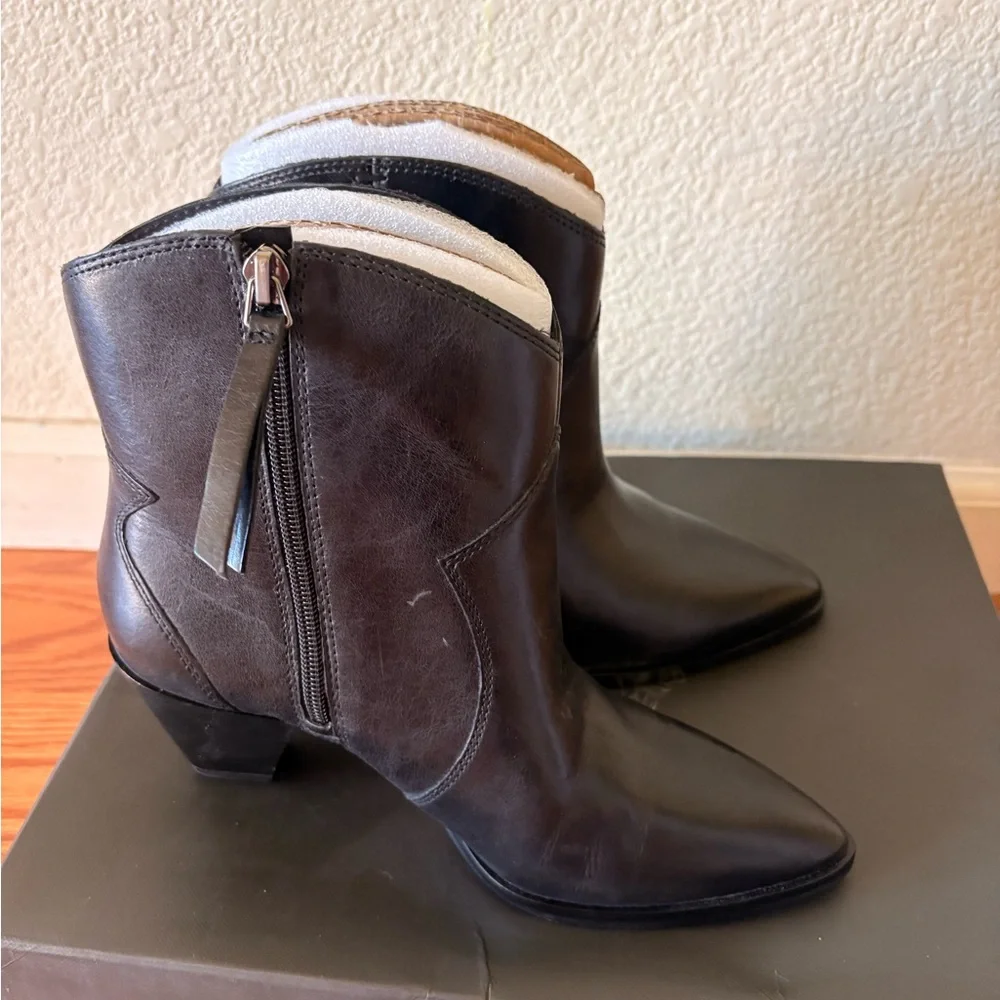 Vince Camuto Sleek Black Ankle Booties - Picture 4 of 4